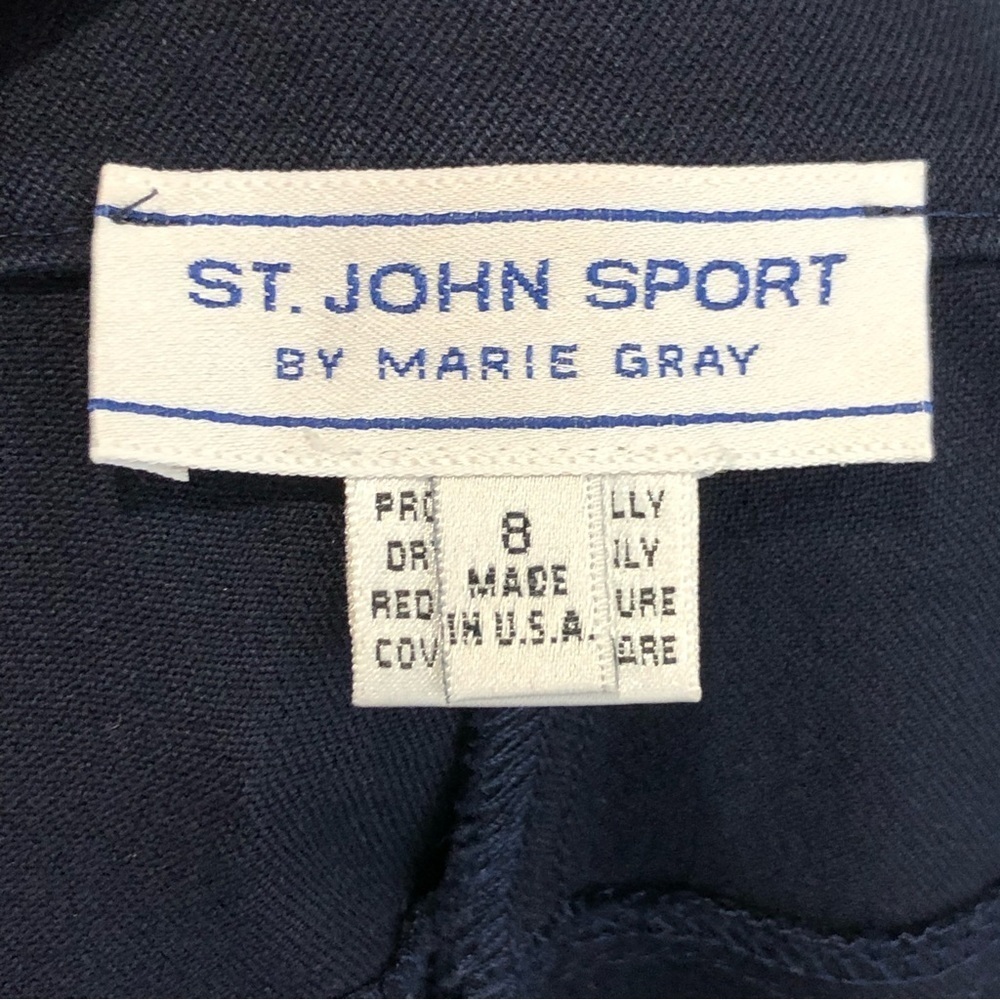 St John sport by Marie Gray Navy blue high rise, jeans - Picture 6 of 11